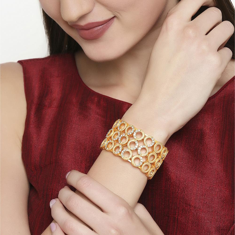 Buy White Bracelets & Bangles for Women by Golden Peacock Online | Ajio.com
